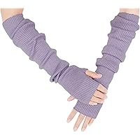 F Flammi Cashmere Blended Arm Warmer for Women Winter