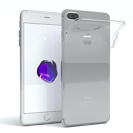 EAZY CASE Hülle für Apple iPhone 7 Plus / 8 Plus Schutzhülle Silikon, Ultra dünn Slimcover, Handyhülle, Silikonhülle, Backcov