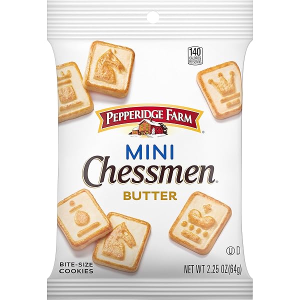 PEPPERIDGE FARM CHESSMEN MINIS BUTTER COOKIES, 2.25 OZ...