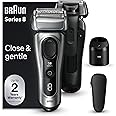 Braun Series 8 8567cc Electric Razor for Men, 4+1 Shaving Elements & Precision Long Hair Trimmer, 5in1 SmartCare Center, Close & Gentle Even on Dense Beards, Wet & Dry Electric Razor, 60min Runtime
