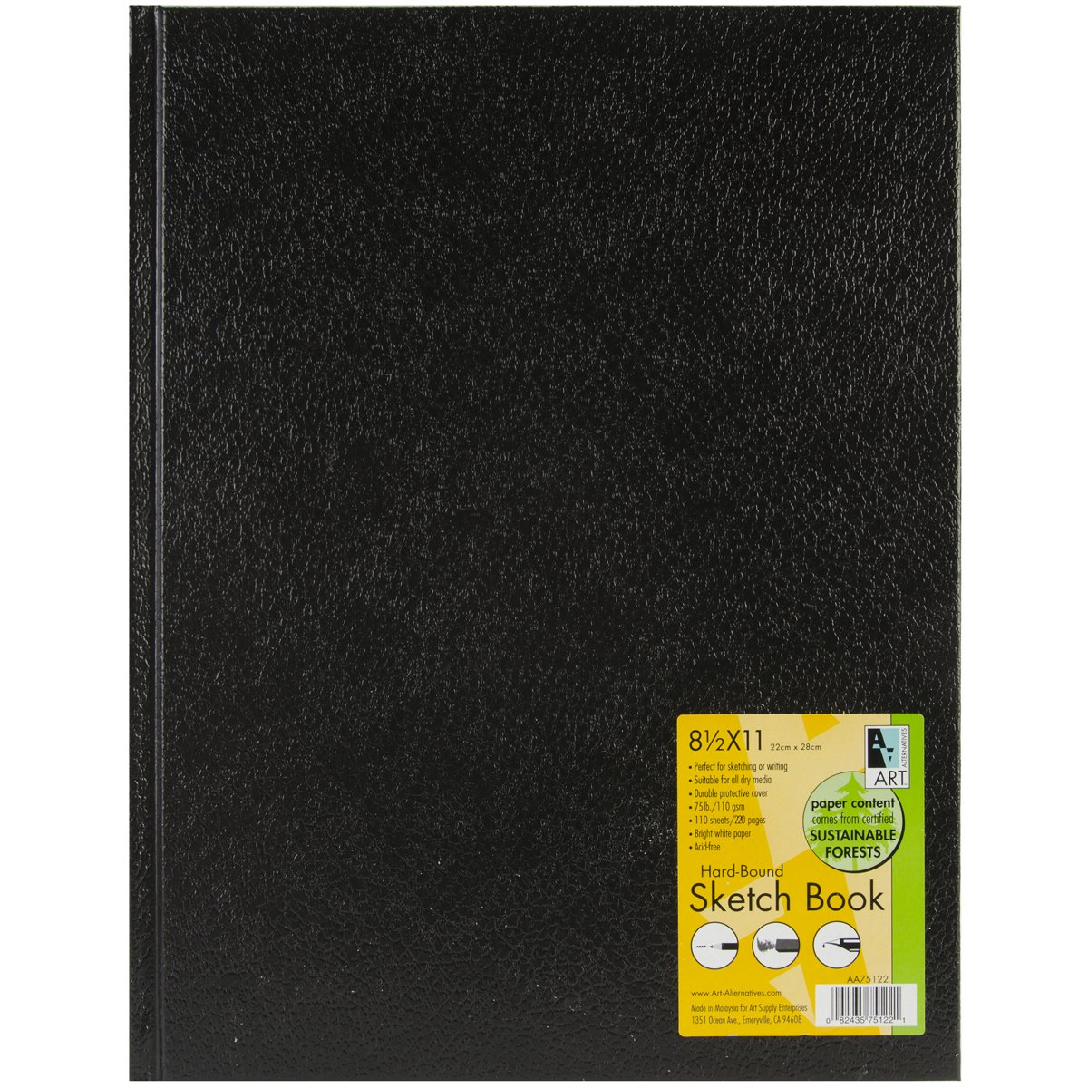 Art Alternatives Hardbound Sketchbook 8.5"X11"110 Sheets Amazon.co.uk