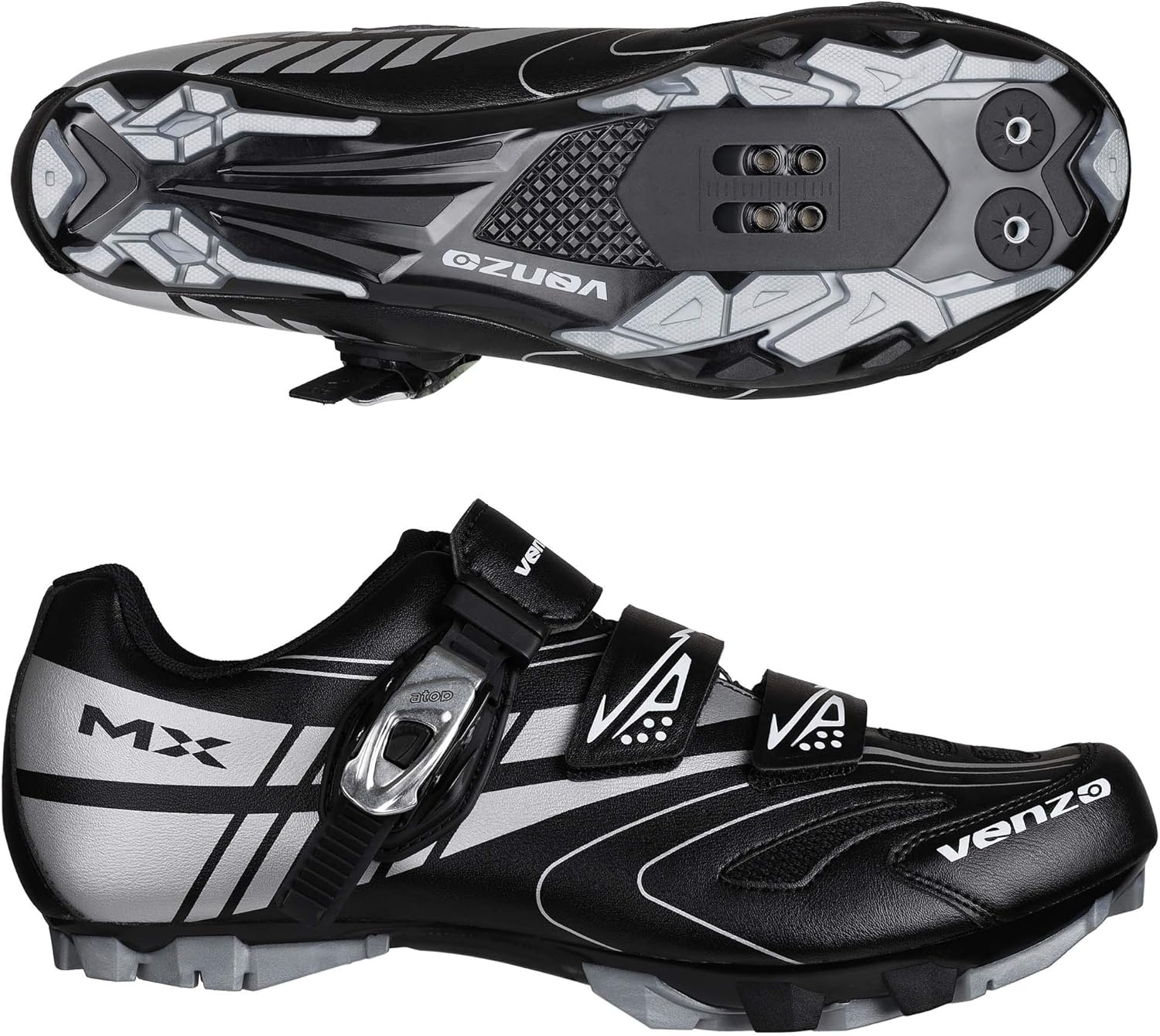 venzo mountain bike bicycle cycling shimano spd shoes
