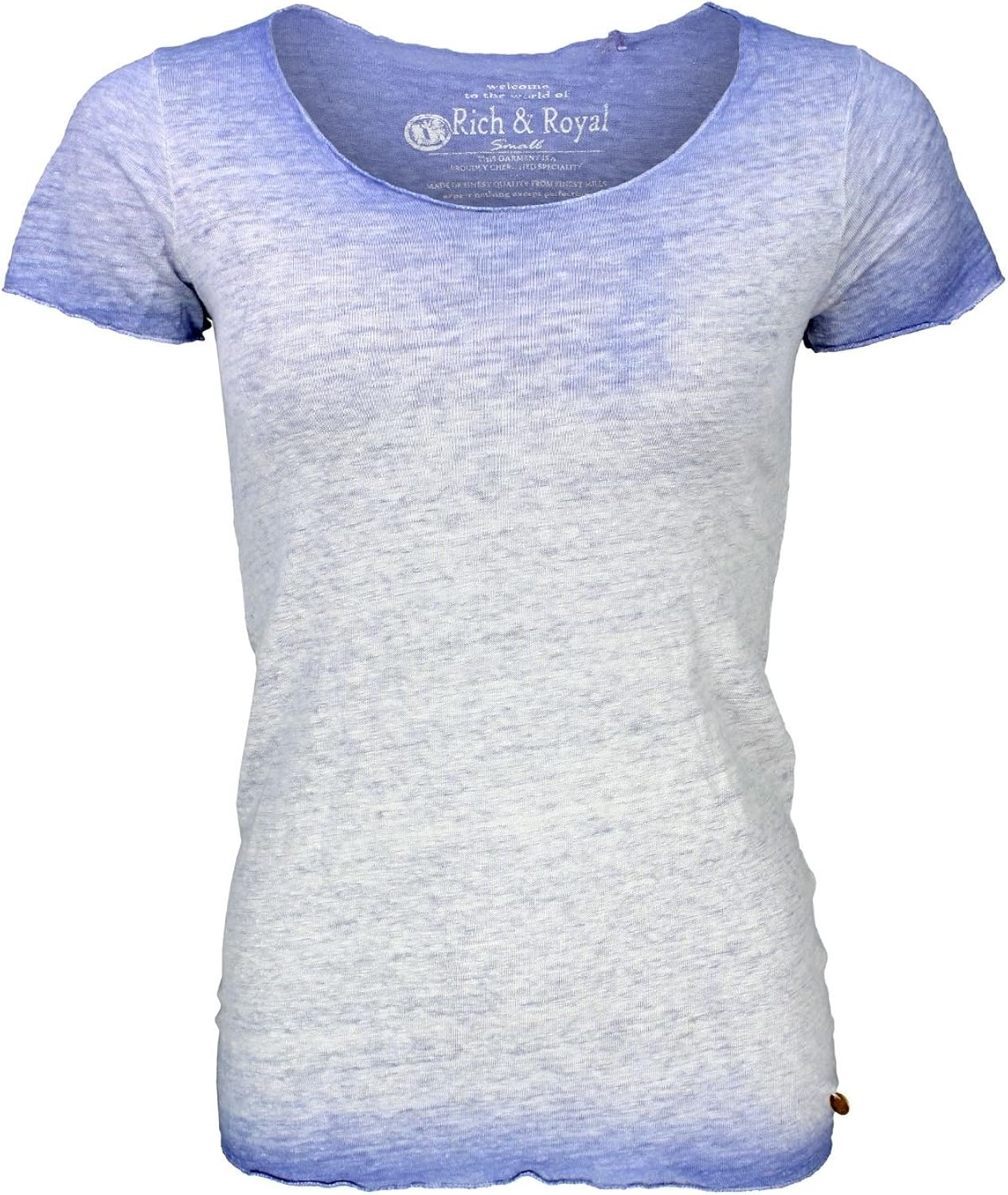 royal blue bleached shirt