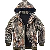 NEW VIEW Kids Camo Hunting Clothes Silent, Youth Hunting Jacket for Cold Winter, Camouflage Hunting Coat for Boys & Girls