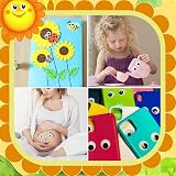 JANYUN 100Pcs Wiggle Eyes 20mm Large Self Adhesive Black White Googly Eyes view 5