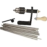 The Beadsmith EZ Coiler Pro with Mountable Base | 9 Mandrels, Chuck Key, Instructions, and a Storage Case, Create Jump Rings, Coiled Beads, Beaded Coils, and Spirals
