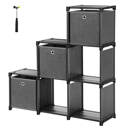 SONGMICS Estantería de Cubos, Librería de 6 Compartimentos ...