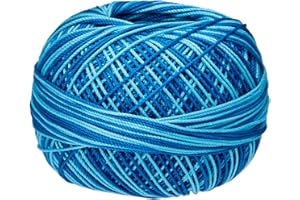 Handy Hands Lizbeth Egyptian Cotton Crochet, Tatting, Knitting Thread Lace Size 10 (25 Grams 122 Yards) – HH10142, Turquoise Twist