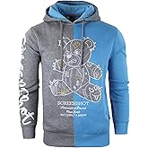 SCREENSHOT Mens Urban Premium Fleece Hoodie - Animation Cartoon Character Embroidery Patch Gel Print Hooded Sweatshirt