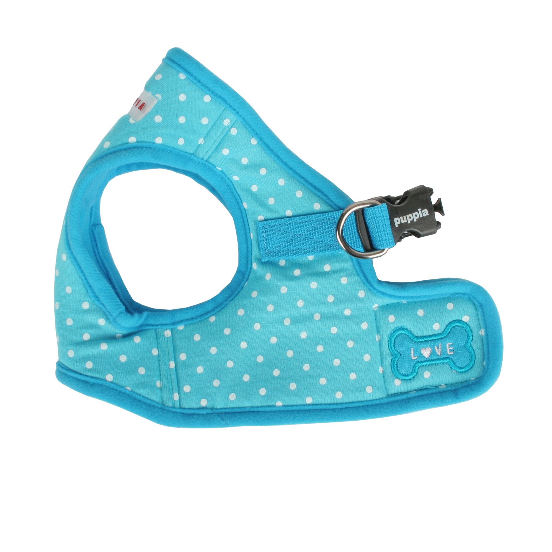 Puppia Dotty Step-in Vest Dog Harness No Pull No Choke Easy Wear Training Walking for Small Dog, Small, Sky Blue — image 1