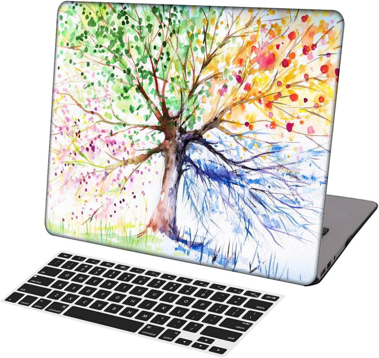 KSK KAISHEK Laptop Case for Older MacBook Pro 15 inch(2012-2015 Release,Retina Display,No DVD ROM/Touch Bar) Model A1398,Ultra Slim Light Hard Shell Keyboard Cover,Color Tree