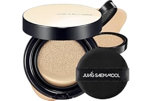 JUNG SAEM MOOL [ SPF ] Essential Skin Nuder Cushion (21 Medium) | Refill Included (0.98 Fl Oz) | SPF50 Broad Spectrum | Natural Finish | Makeup Artist Brand
