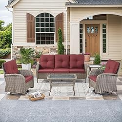 HUMMUH Wicker Patio Furniture Set-All Weather
