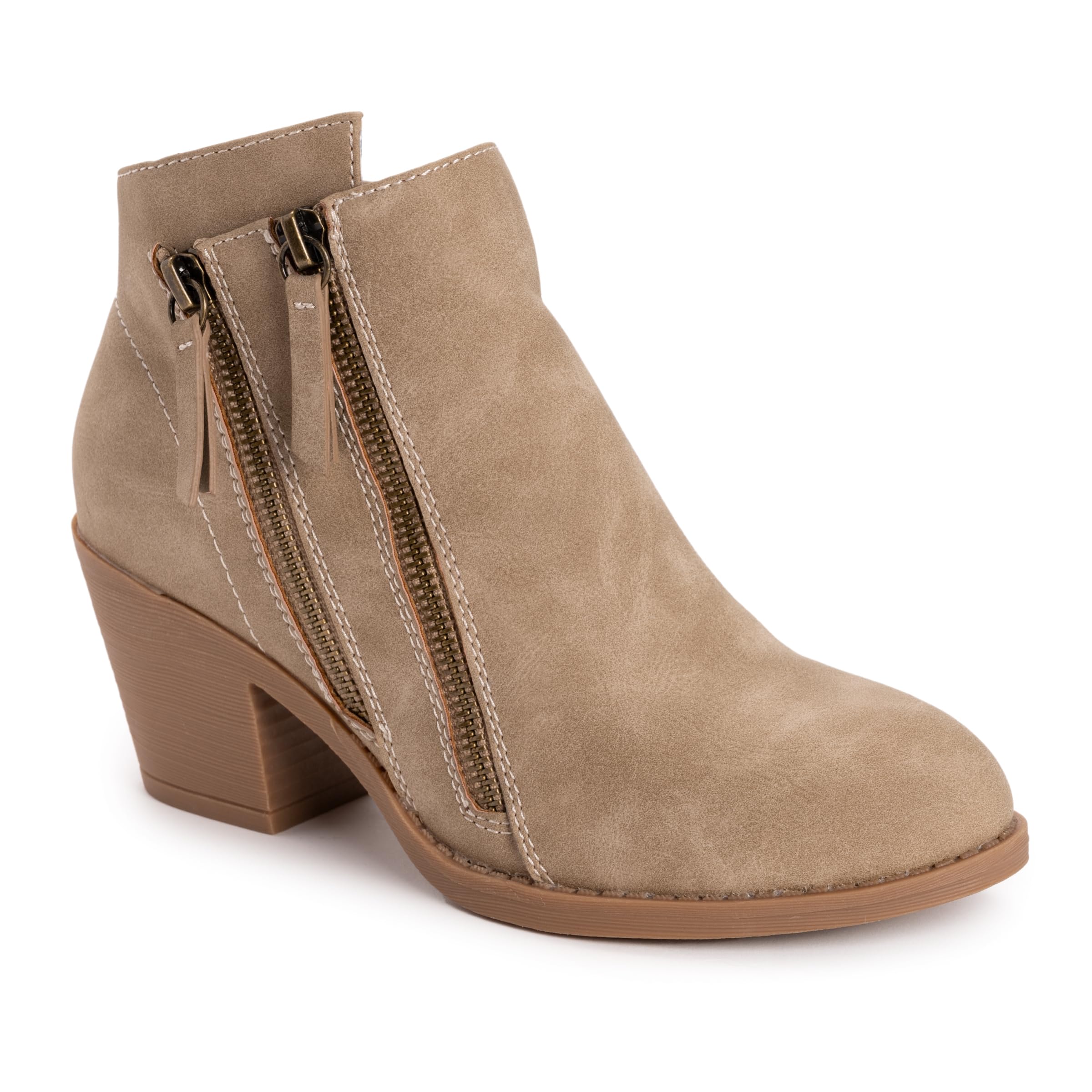 MUK LUKS Women’s Yellowstone Yardley Fashion Boot, Taupe, 6.5