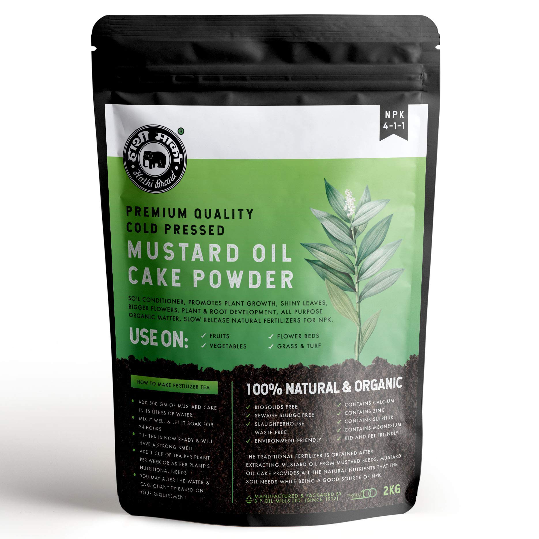 Elephant Brand Mustard Oil Cake Powder 2kg For Healthy Plants And Soil Ideal For Home And Terrace Gardens Resealable Pack Buy Online In Bermuda At Bermuda Desertcart Com Productid 230797946