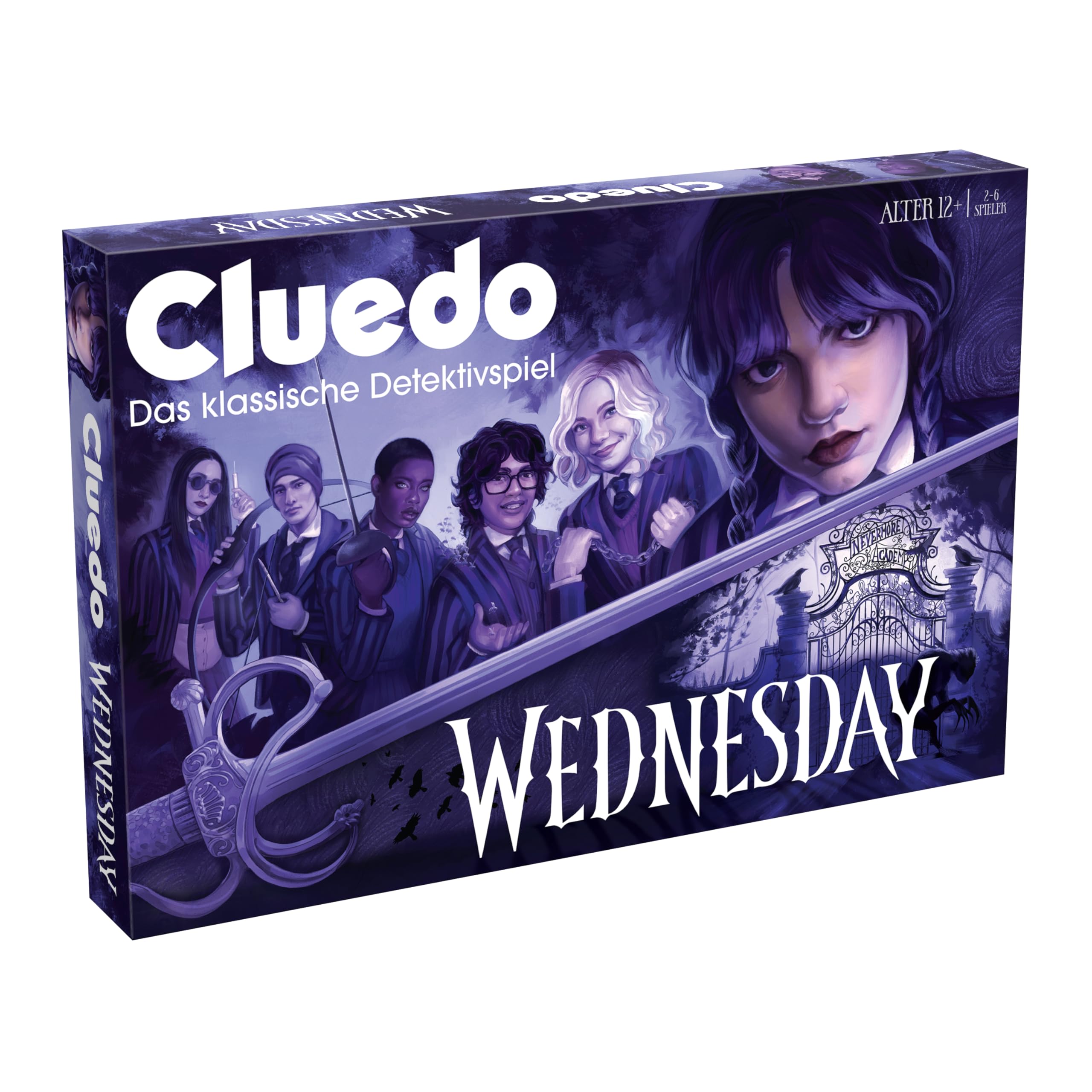 Winning Moves Cluedo Wednesday Edition - Cluedo Spiel Detektiv Krimi Spiel Wednesday Brettspiel - 2+ Jahren 12+ Jahren - Deutsch