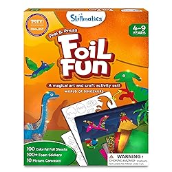 Skillmatics Foil Fun - Dinosaurs, No Mess Art for