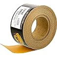 Dura-Gold Premium Gold 1000 Grit PSA Longboard Sandpaper, 20 Yard Roll, 2-3/4" Wide, Self Adhesive Stickyback, Woodworking & Automotive Sandpaper Roll, Air File Sand Paper, Auto Sanding Blocks