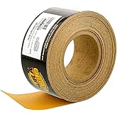 Dura-Gold Premium Gold 1000 Grit PSA Longboard Sandpaper, 20 Yard Roll, 2-3/4" Wide, Self Adhesive Stickyback, Woodworking & Automotive Sandpaper Roll, Air File Sand Paper, Auto Sanding Blocks