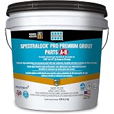 LATICRETE SPECTRALOCK PRO Premium&reg; Durable Stain Proof High Performance East to Use Non Sag Epoxy Tile Grout Mini Parts A&amp;B, 2lb