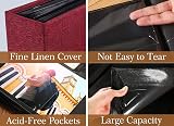 Vienrose Linen Photo Album 300 Pockets 6x4 Black Page 50 Sheets 6x4 view 4