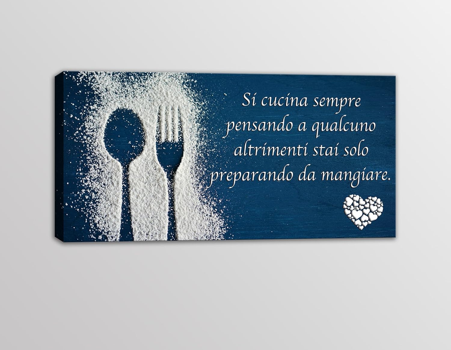 Quadro Moderno Frase Cucina Stampa Su Tela Arredo Decorazioni Da Parete Ristorante Amazon It Handmade