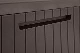 Keter City Outdoor Plastic Storage Box Garden Furniture 57.8x44x54.8cm Brown view 6