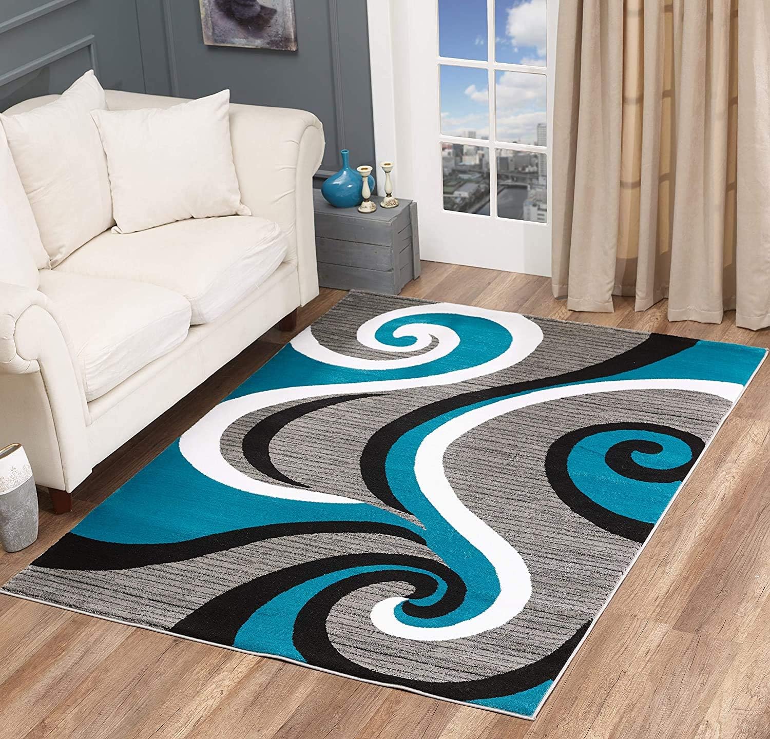 Glory Rugs Modern Area Rug Bedroom & Living Room Carpet