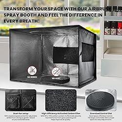 Airbrush Spray Booth with Dual Exhaust