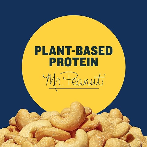 PLANTERS DELUXE CASHEWS, PARTY SNACKS, PLANT-BASED PROTEIN, 2.25 OZ BAG (12 PACK)