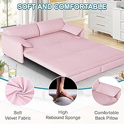 Lyngins Queen Size Sleeper Sofa Bed, 3 in 1