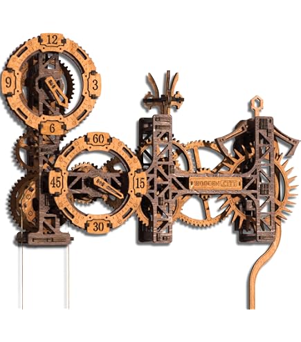 Abong David Mechanical Clock Kit - 3D Clock Wood Puzzle Model Kit