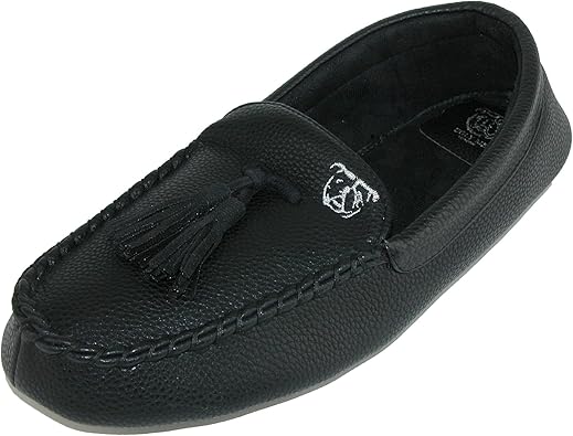 faux leather mens slippers