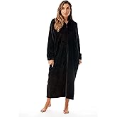 Just Love Plush Zipper Lounger Solid Robe