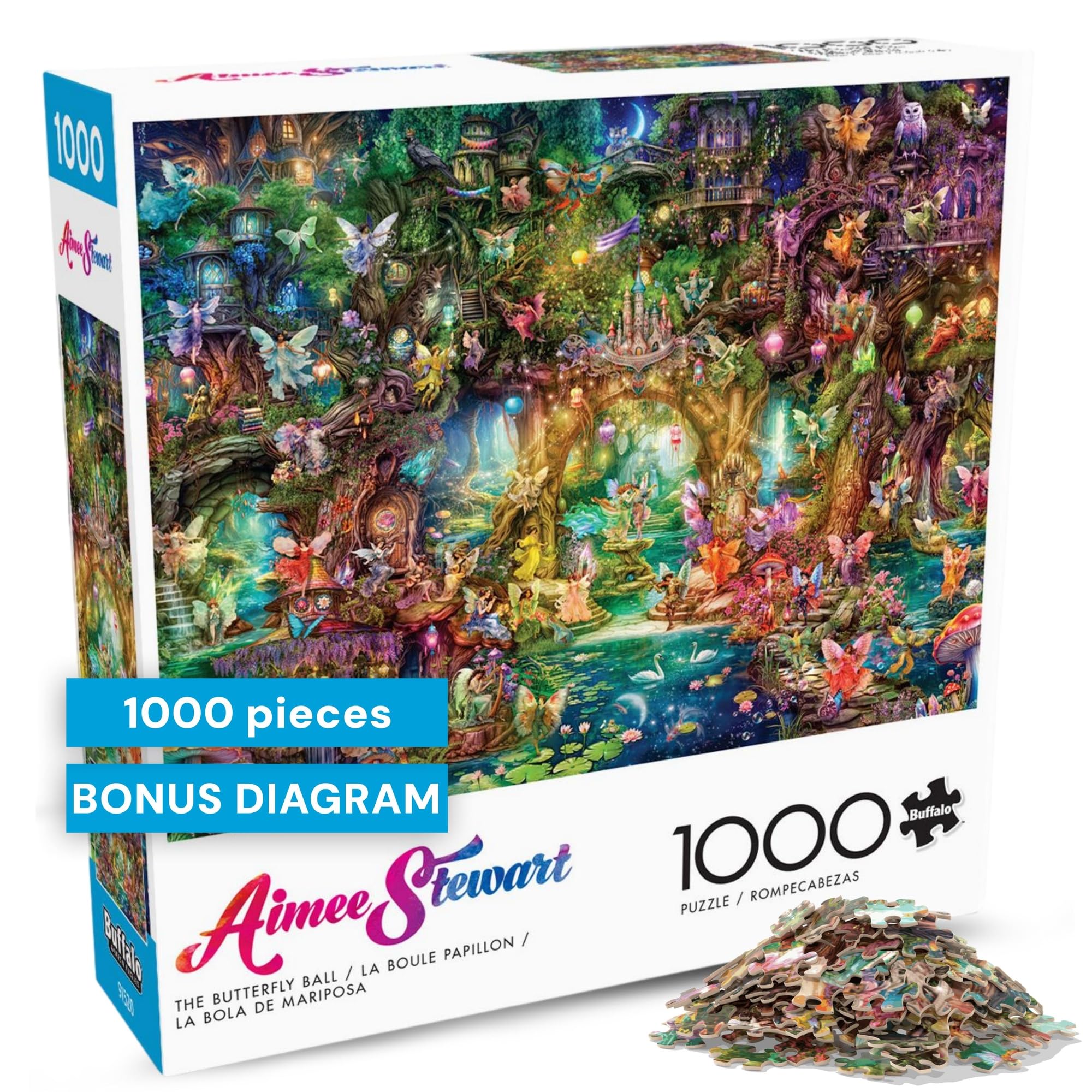Buffalo Games - Aimee Stewart - The Butterfly Ball - 1000 Piece Jigsaw Puzzle for Adults Challenging Puzzle Perfect for Game Nights - Finished Size 26.75 x 19.75 — image 1