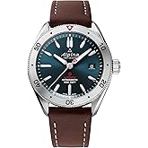 Alpina Mens Alpiner Automatic Silver Stainless Steel Case and Brown Leather Strap Watch, Blue Dial Style:AL-525N4AQ6