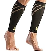 Calf Compression Sleeve for Men & Women –Leg Compression Sleeve for Shin Splint Relief, Leg Cramps, Varicose Vein Compression Leg Sleeve, Calf Sleeves for Runners -Copper Infused Nylon 20-30mmHg Small