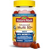 Nature Made Advanced Multivitamin Gummies 50+ for Men, 84 Multi Vitamins | Mens Multivitamins Gummies with Magnesium Citrate, Vitamin D3, Zinc, All 8 B Vitamins, 28 Day Supply