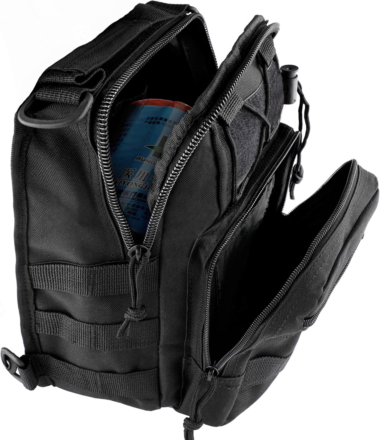 Sun Sante Emergency Trauma Survival First Aid Kit, Military Tactical Sling Rover Shoulder Bag Pack, IFAK EDC Molle System Outdoor Gear for Camping Boat Hiking Home Car Earthquake and Adventures : Sports & Outdoors