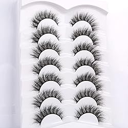 Pooplunch False Eyelashes Cat Eye Fluffy Lashes 8D
