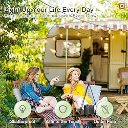 addlon 78(72+6) FT Solar String Lights