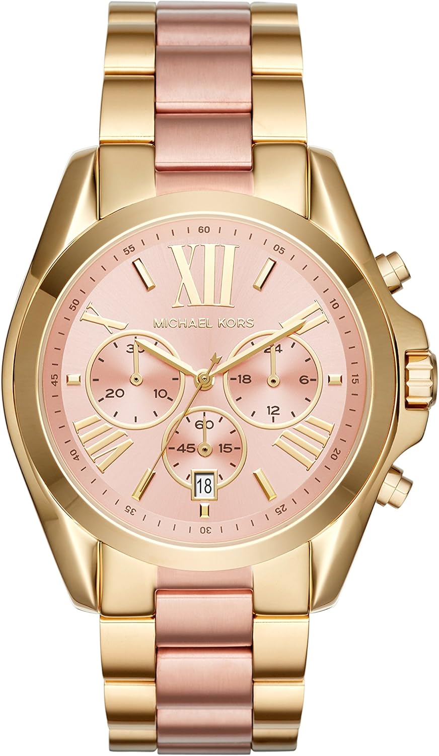 Relojes Michael Kors Oversized Mujer Plateadas Doradas En Reloj