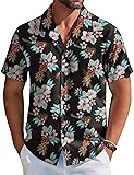 COOFANDY Mens Hawaiian Shirts Short Sleeve Casual