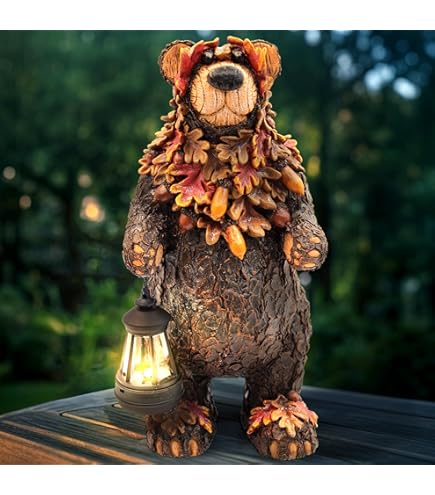 Amazon.com: The Roo Brand - Black Bear Beehive Solar Light