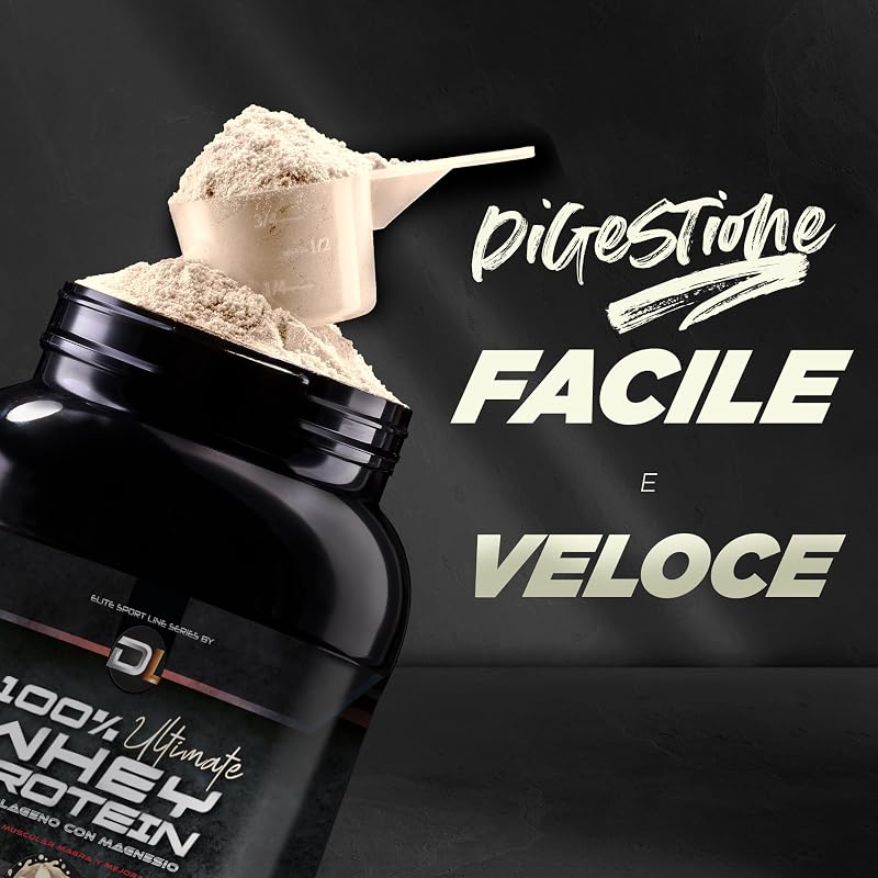 Whey Protein | Proteina in polvere con Collagene, Magnesio e Amminoacidi | Aumenta la massa muscolare | Supporta lo sviluppo e il recupero muscolare | Proteina facile da digerire | 1kg (Vaniglia)