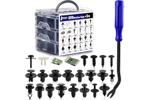 Lot de 851 clips de fixation en plastique pour voiture, 24 tailles populaires, vis en métal, kit de goupille avec extracteur 