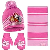 Nickelodeon girls Toddler Winter Hat, Scarf & Mittens Set 2-4 Or Paw Patrol Marshall Hat, Scarves & Kids Gloves Sets 4-7