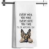 Nipil German Shepherd Dog Lover Mom Dad Gifts Hand Gifts Kitchen Towels for Kitchen Decor,Gifts for German Shepherd Owners Lovers Decorative Dish Tea Towels,16x24 Inch