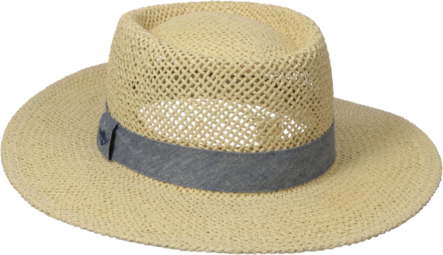 Dockers Men's Wide Brim Gambler Hat, Natural, Small/Medium at Amazon