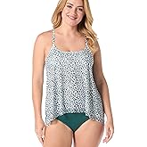 COCO REEF Current Bra Sized Mesh Layer Underwire Tankini Top — Women's Swim Suit Top